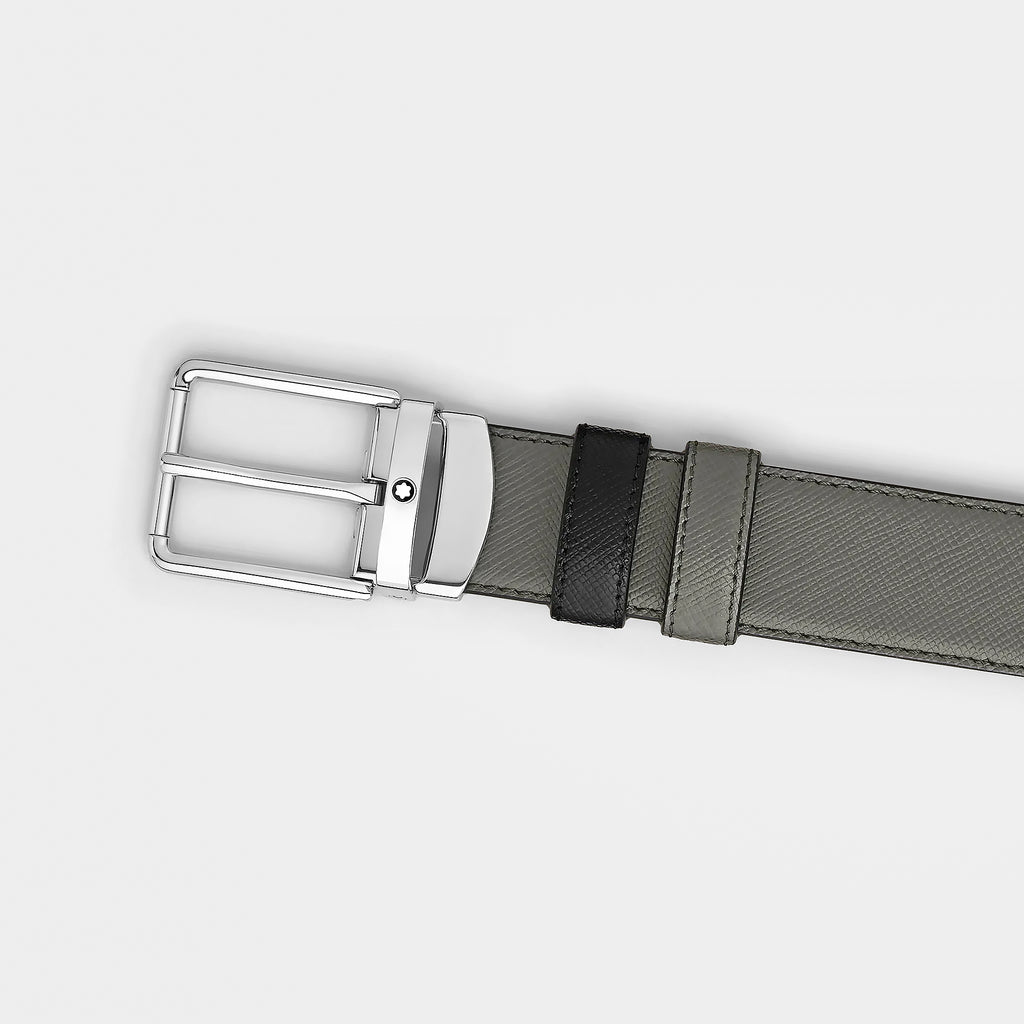 Dây lưng Montblanc MB220026 Green Black Reversible Belt 30mm