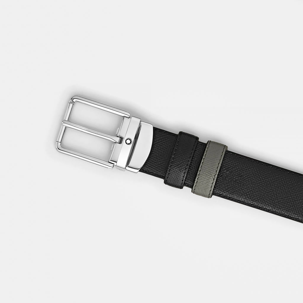 Dây lưng Montblanc MB220026 Green Black Reversible Belt 30mm