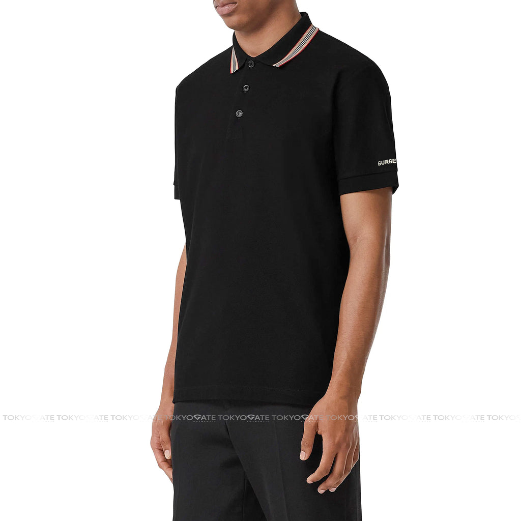 Áo polo Burberry 8111811 Hartford ICS Black Slim Fit