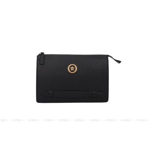 Clutch Versace 1013365 1A02187 Pouch Grainy Calf Black