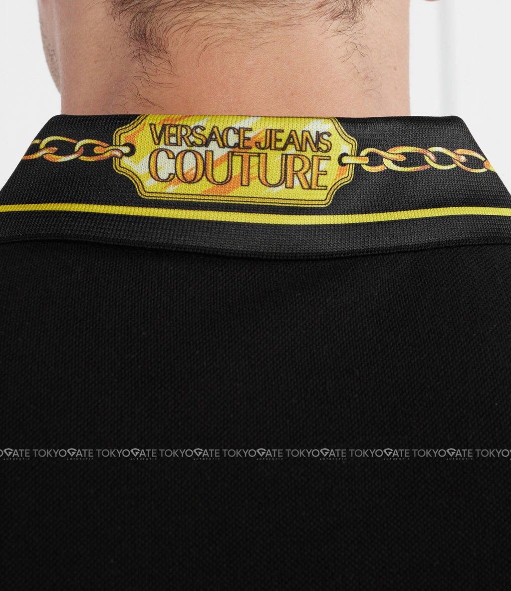 Áo polo Versace Jeans Couture 75GAGT01 CJ01T G89 Black Regular Fit