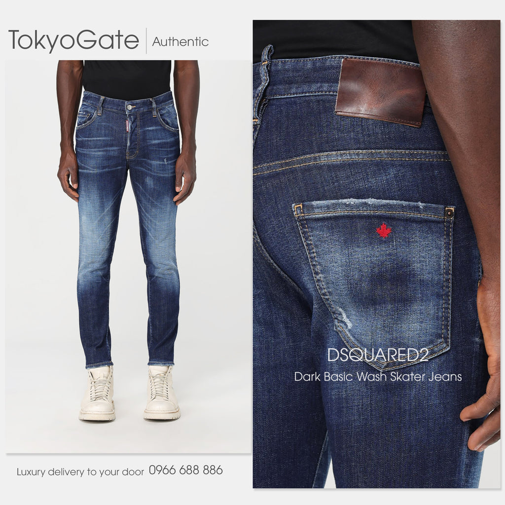 Quần jeans Dsquared2 S71LB1469 470 Dáng Skater