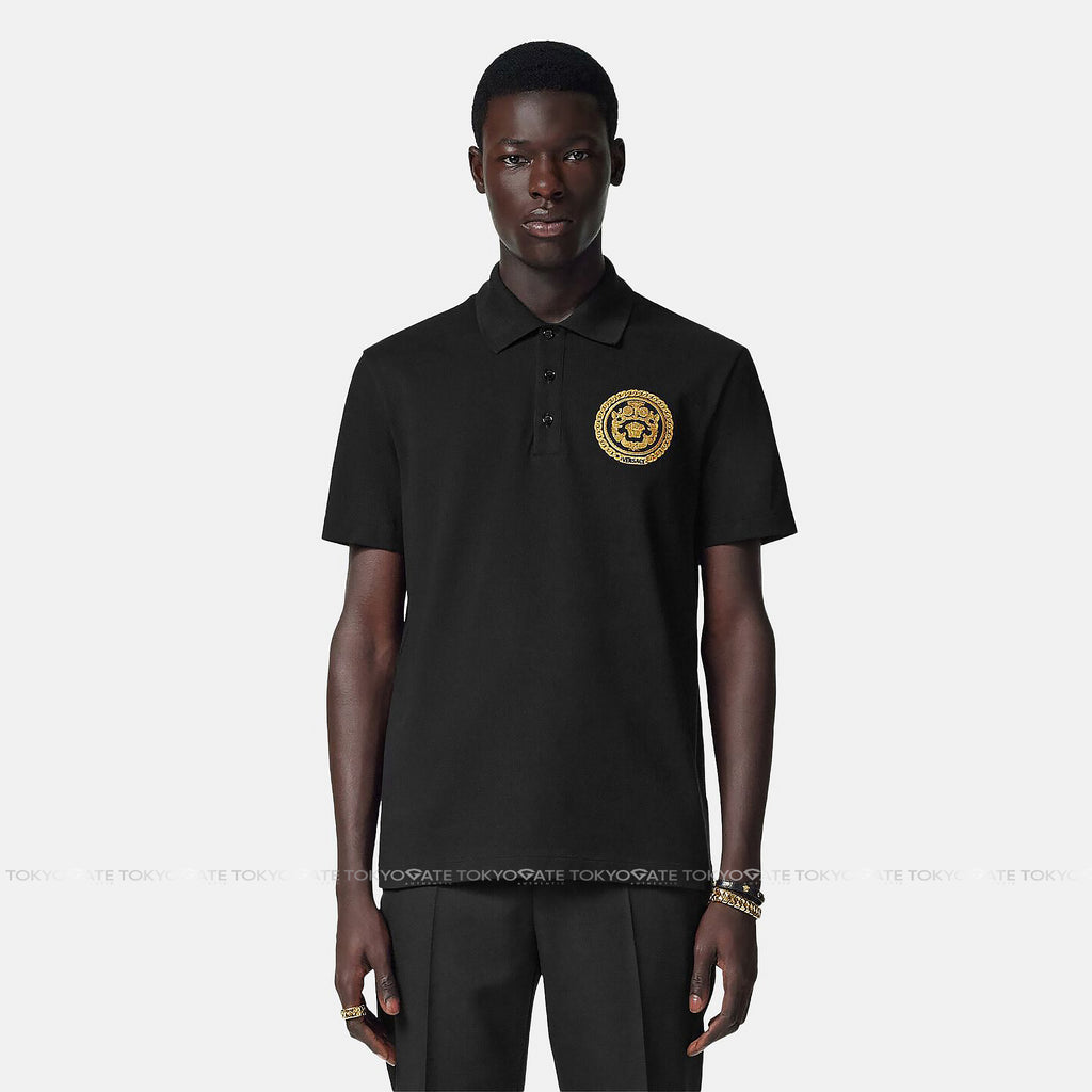 Áo polo Versace 1013906 1A13413 Black Regular Fit