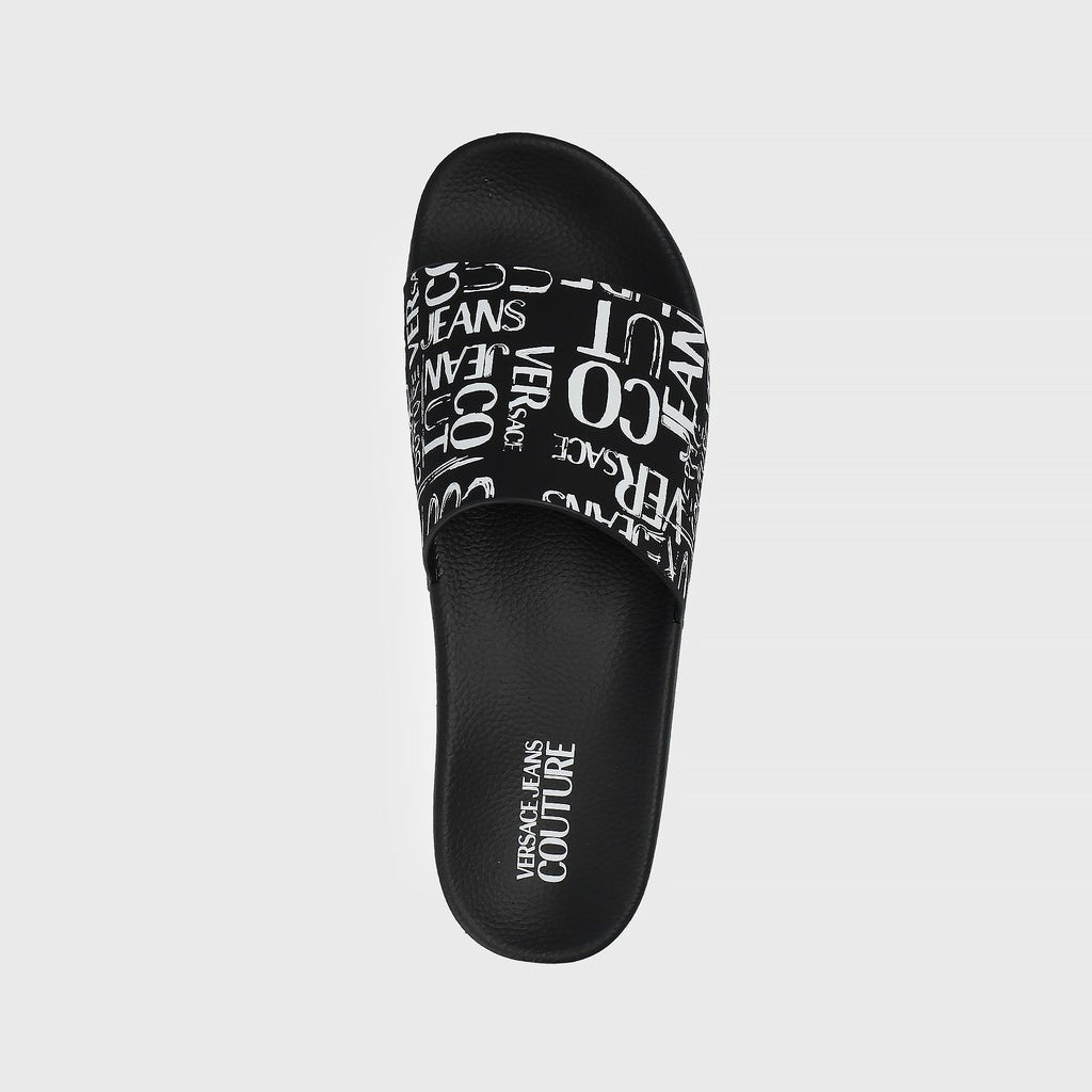 Dép Versace Jeans Couture 74YA3SQ4 Black Slides