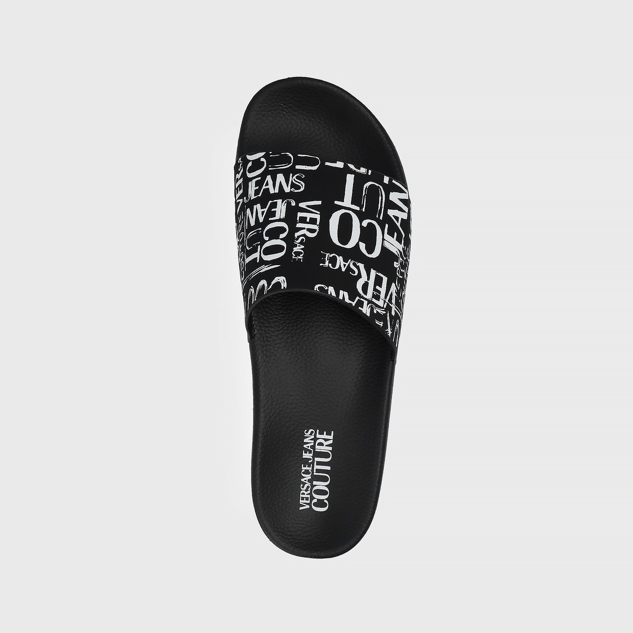 Dép Versace Jeans Couture 74YA3SQ4 Black Slides