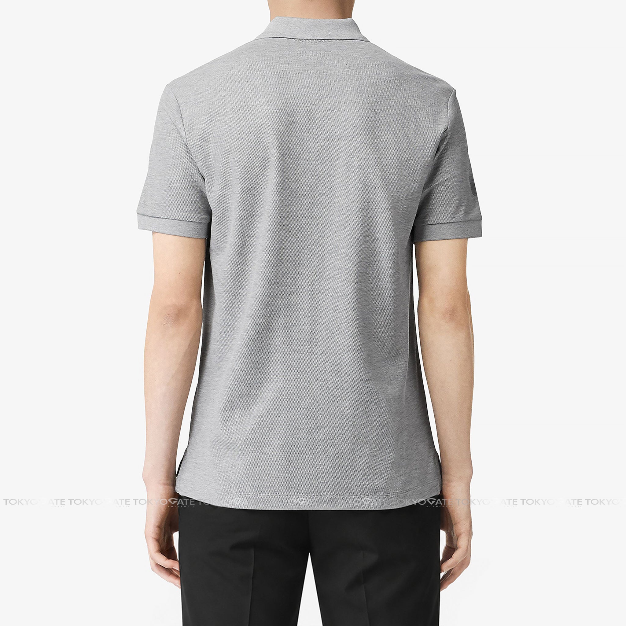 Áo polo Burberry 8092273 Hartford Pale Grey Melange Slim Fit