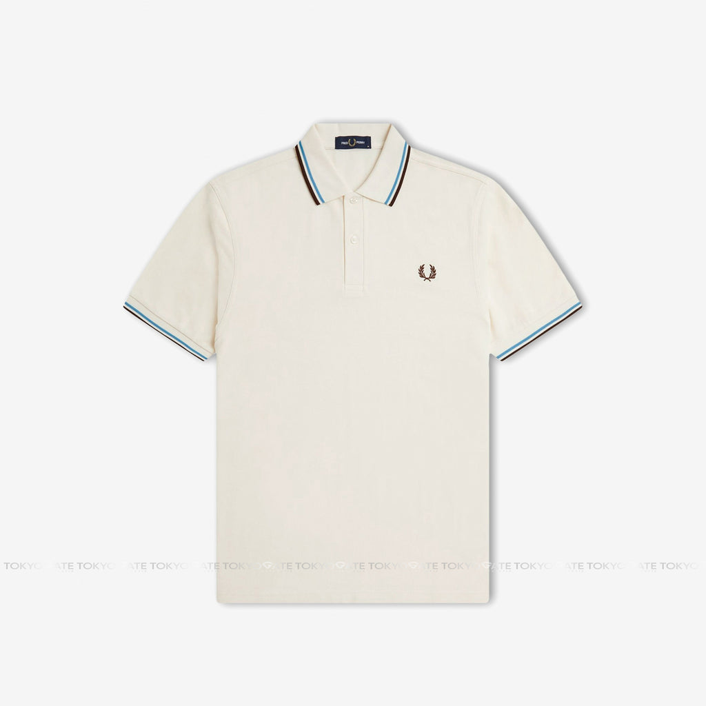 Áo polo Fred Perry M3600 Z46 Twin Tipped Polo Shirt In Light Yellow