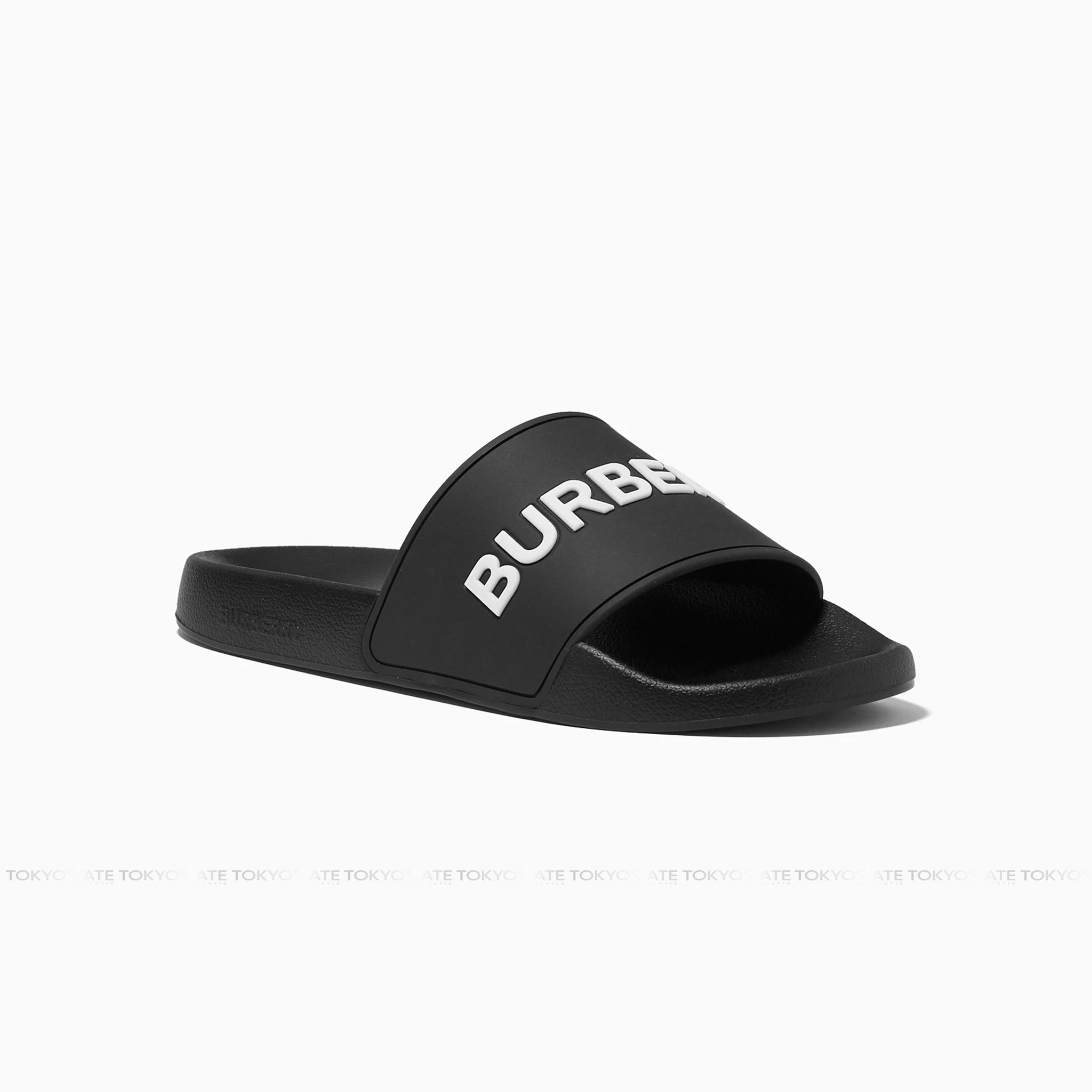 Dép Burberry Furley Logo Slide 8053501 Black