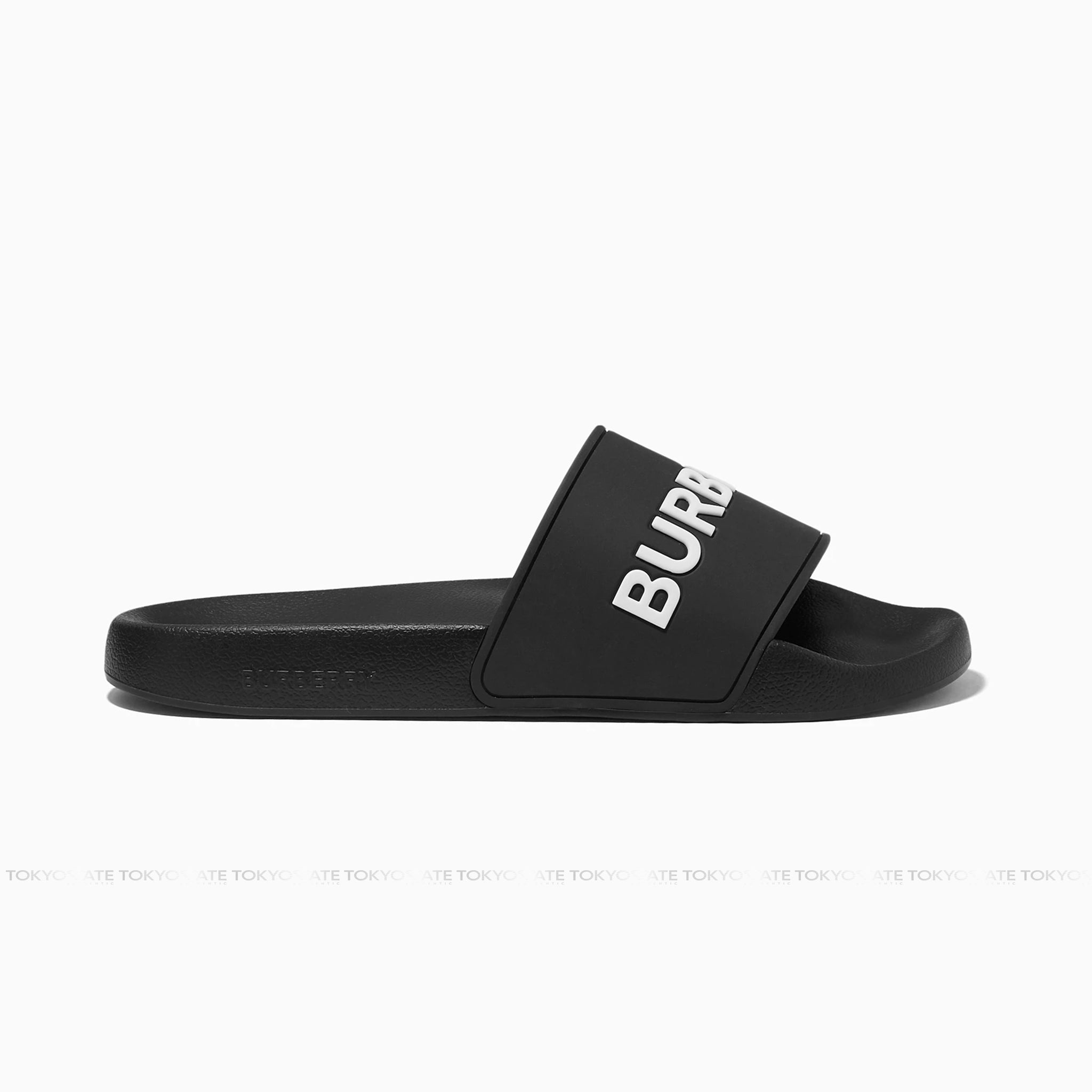 Dép Burberry Furley Logo Slide 8053501 Black