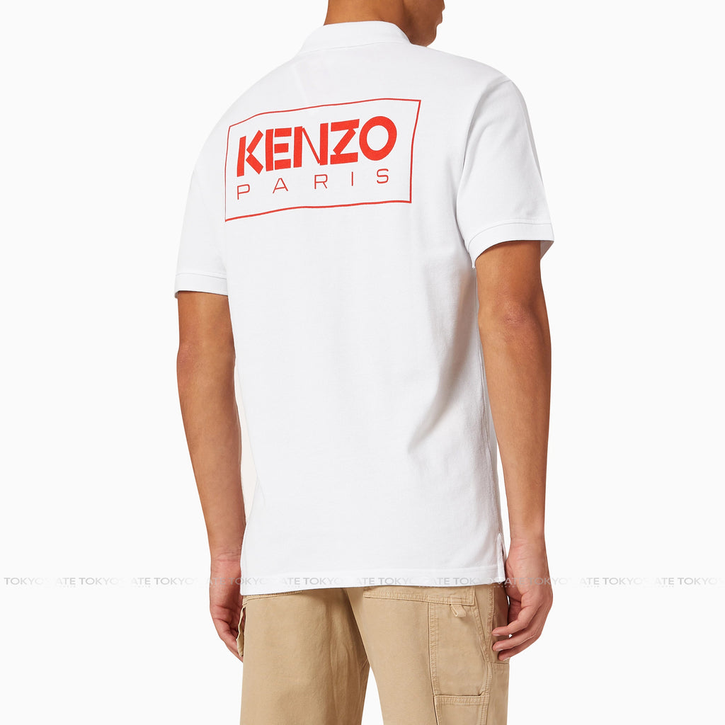 Áo Polo Kenzo PFC65PO0034PU White Regular Fit