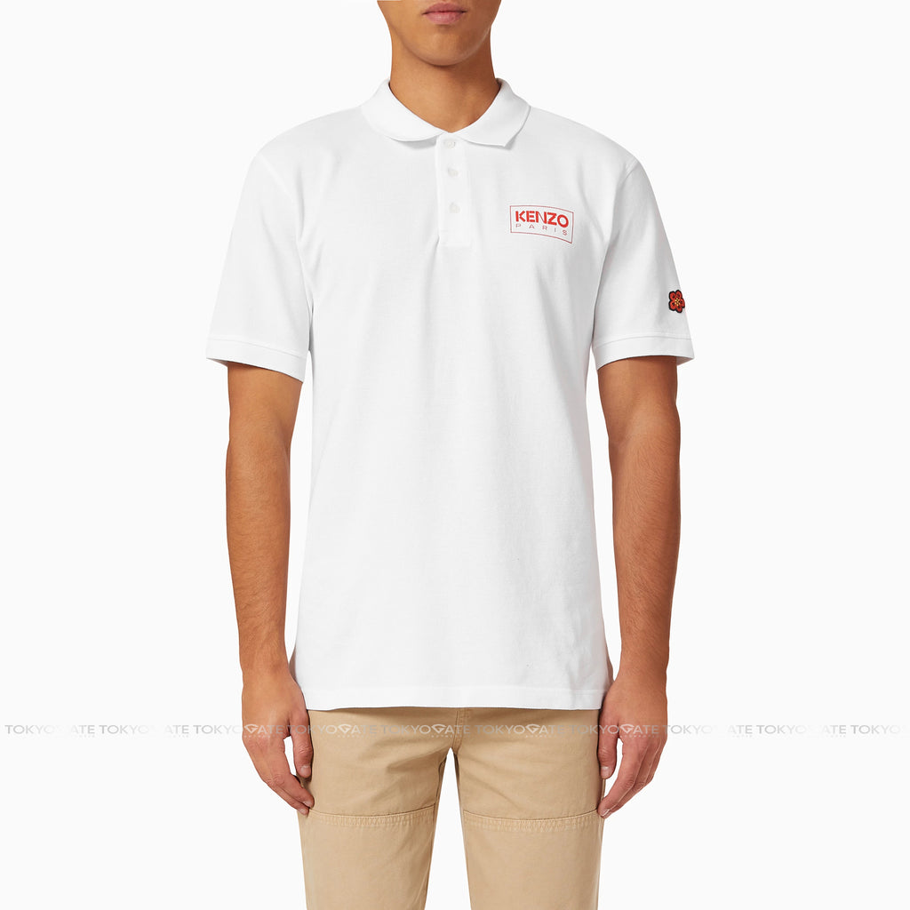 Áo Polo Kenzo PFC65PO0034PU White Regular Fit