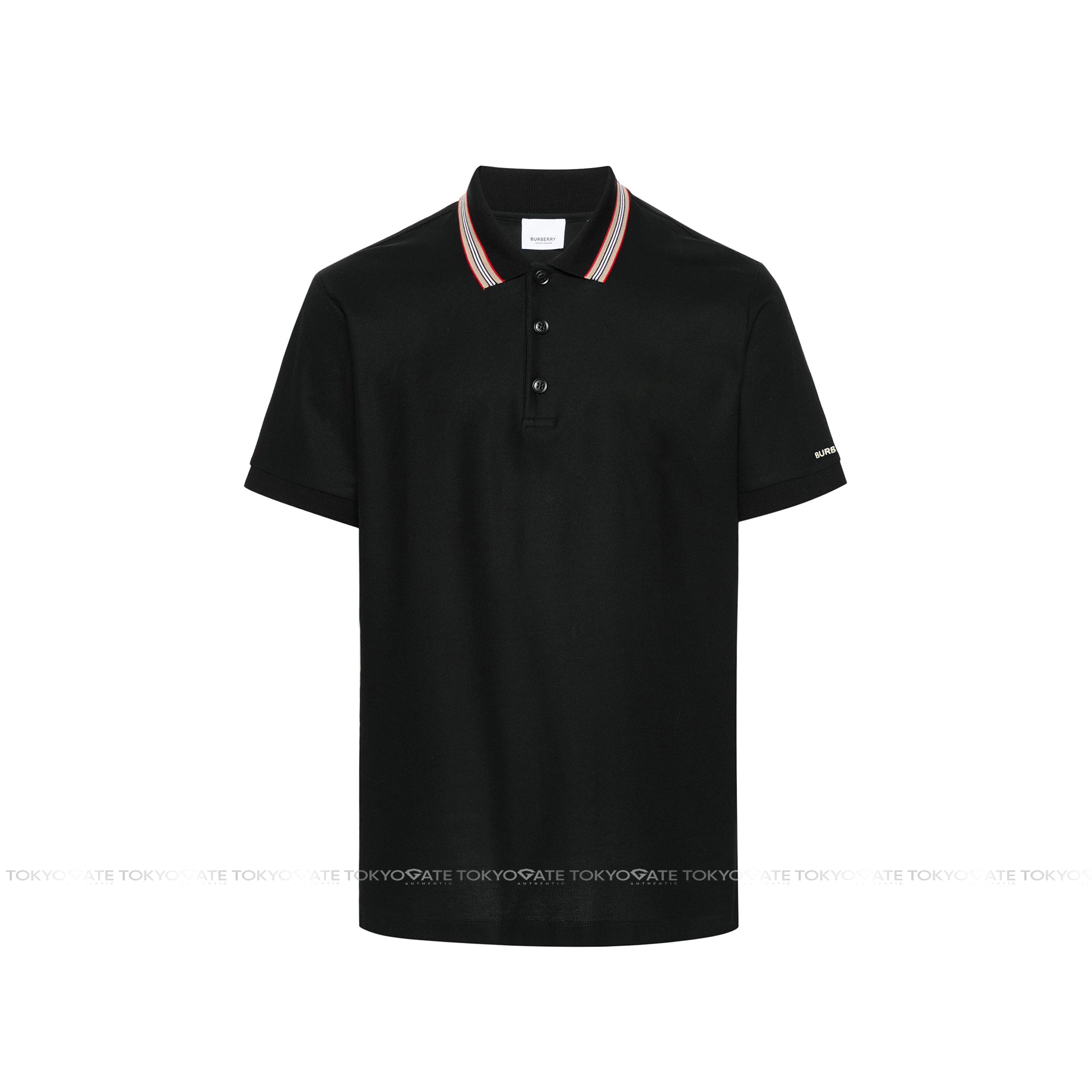 Áo polo Burberry 8111811 Hartford ICS Black Slim Fit