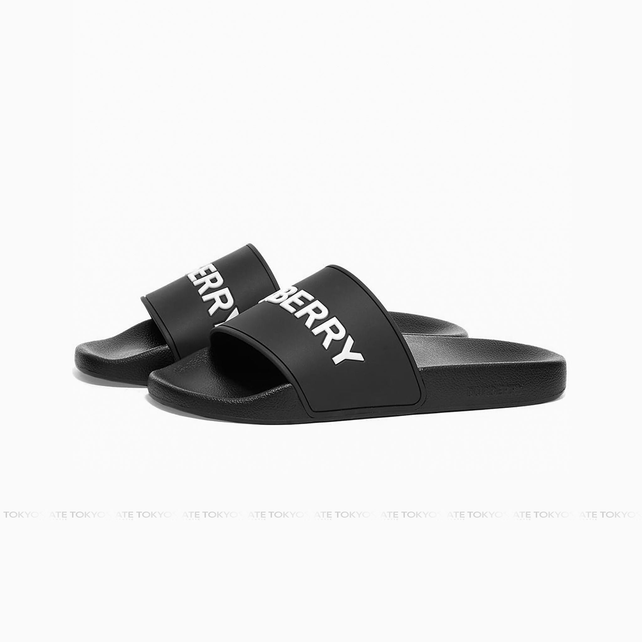 Dép Burberry Furley Logo Slide 8053501 Black