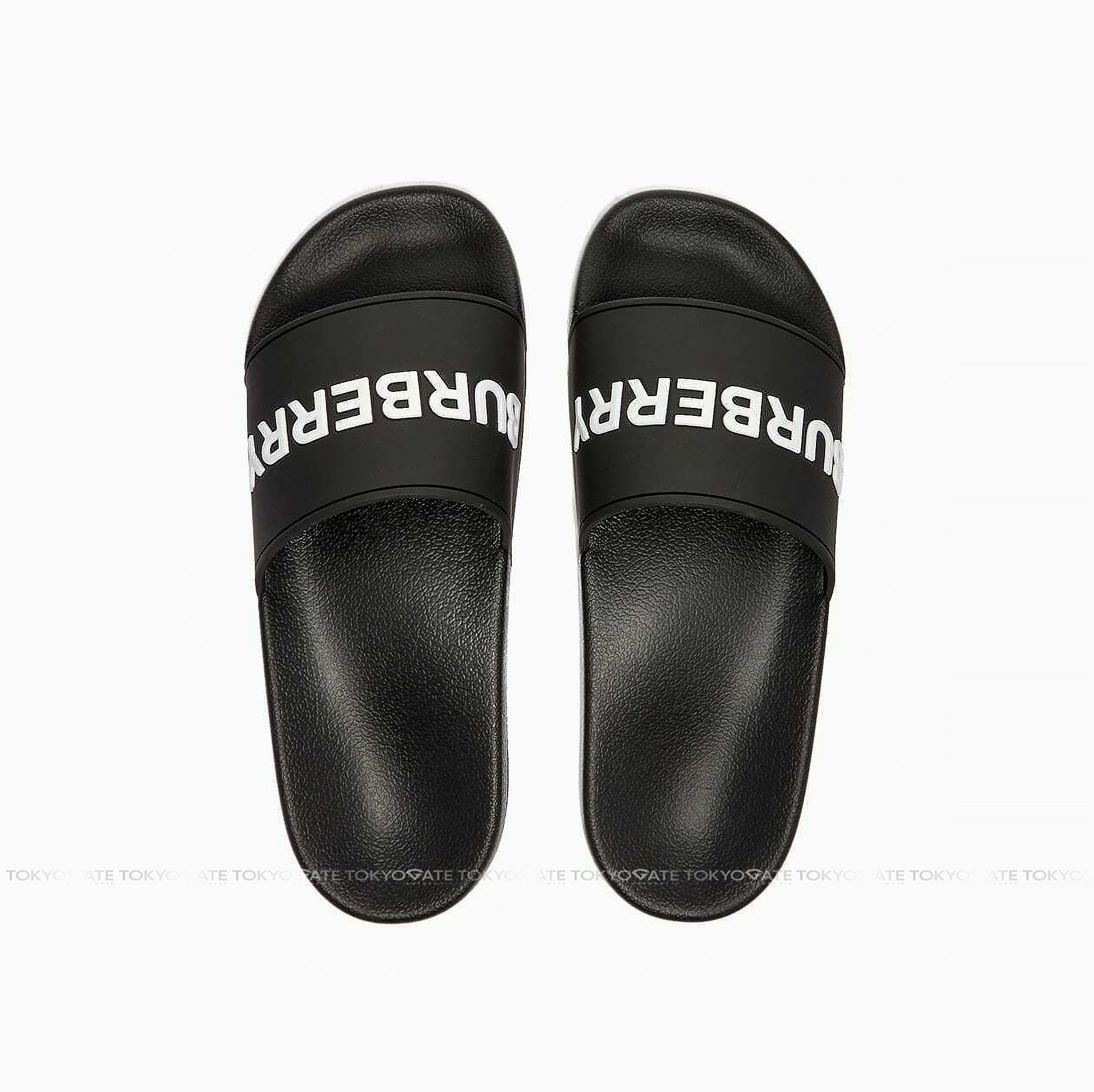 Dép Burberry Furley Logo Slide 8053501 Black