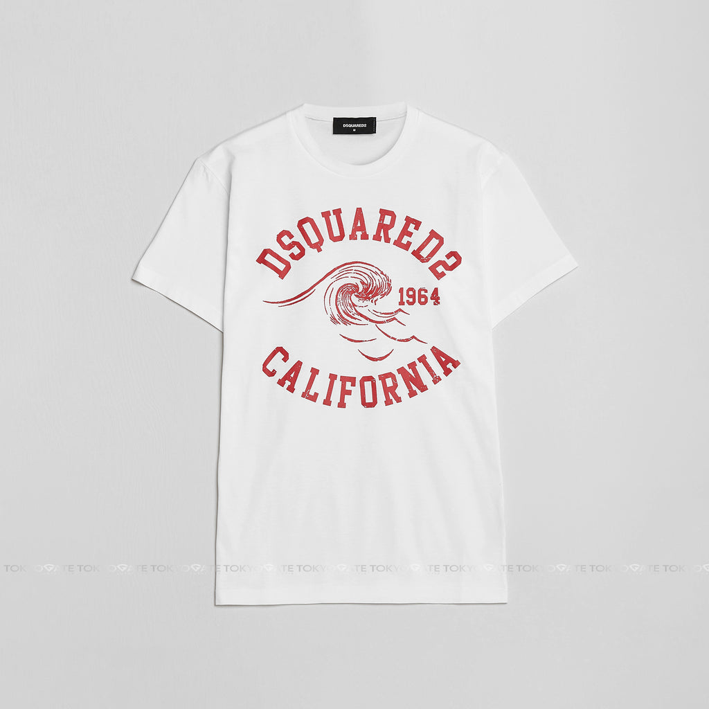 Áo phông Dsquared2 S74GD1087 100 White Regular Fit