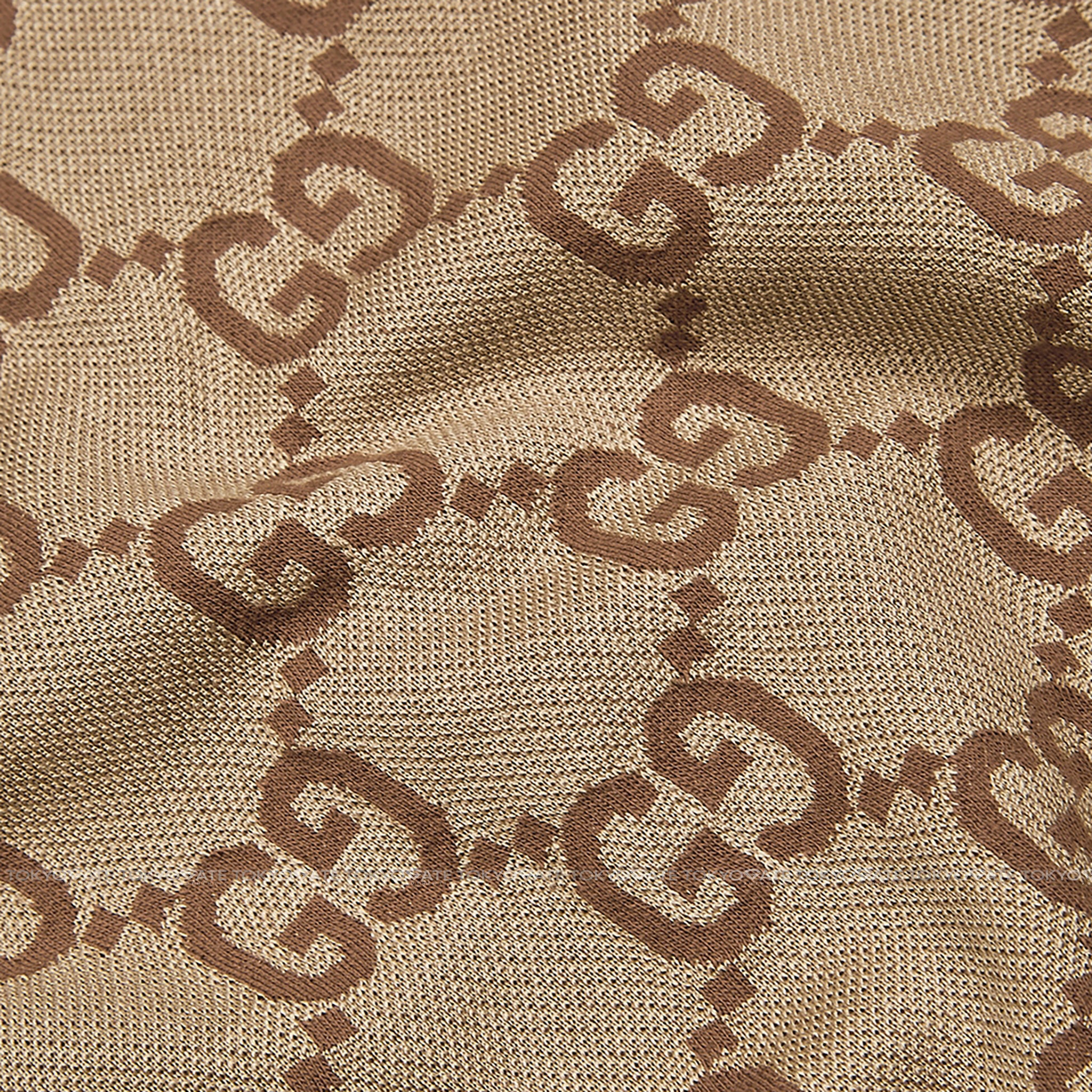Áo polo Gucci 682015 XJD1F 2270 Jumbo GG Jacquard Áo polo Beige Regular Fit