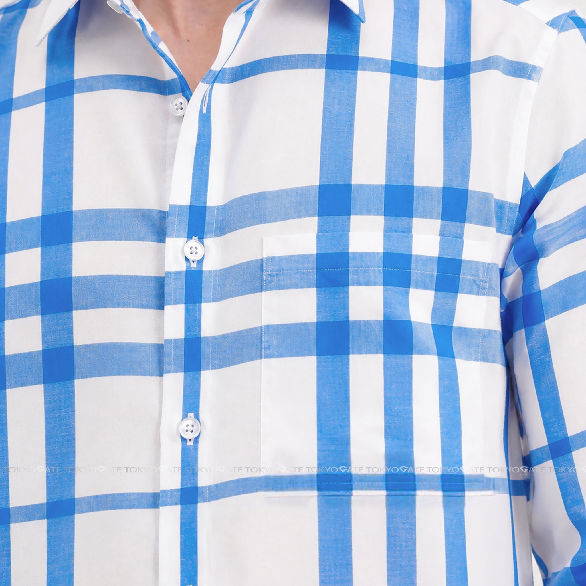 Áo sơ mi Burberry 8092916 Claverdon Sky Blue Slim Fit