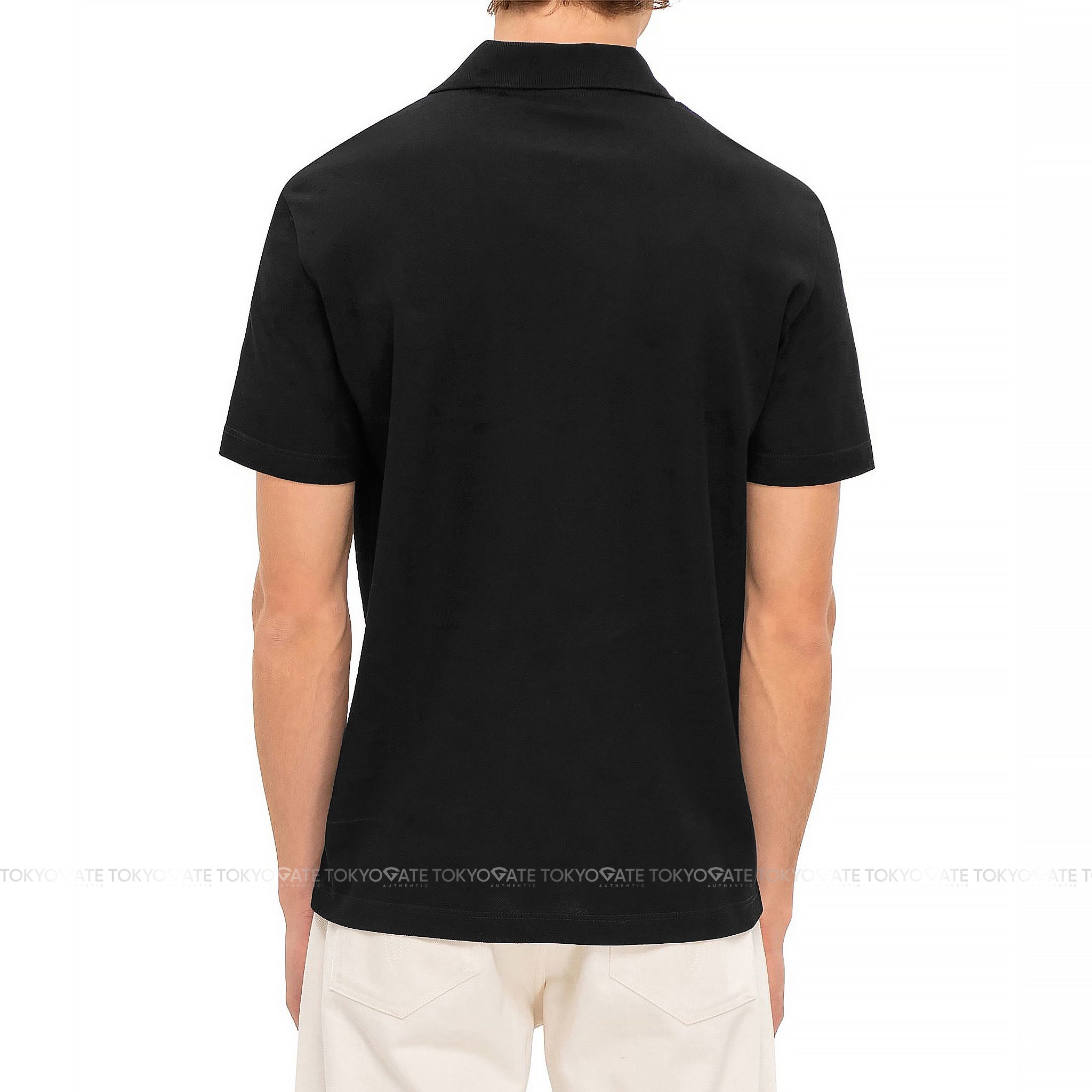 Áo polo Versace 1008492 1A06071 Medusa Logo Embroidered Black Regular Fit