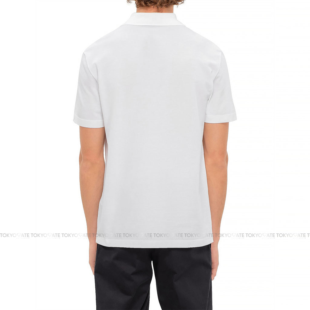 Áo polo Versace 1008492 1A06071 Medusa Logo Embroidered White Regular Fit