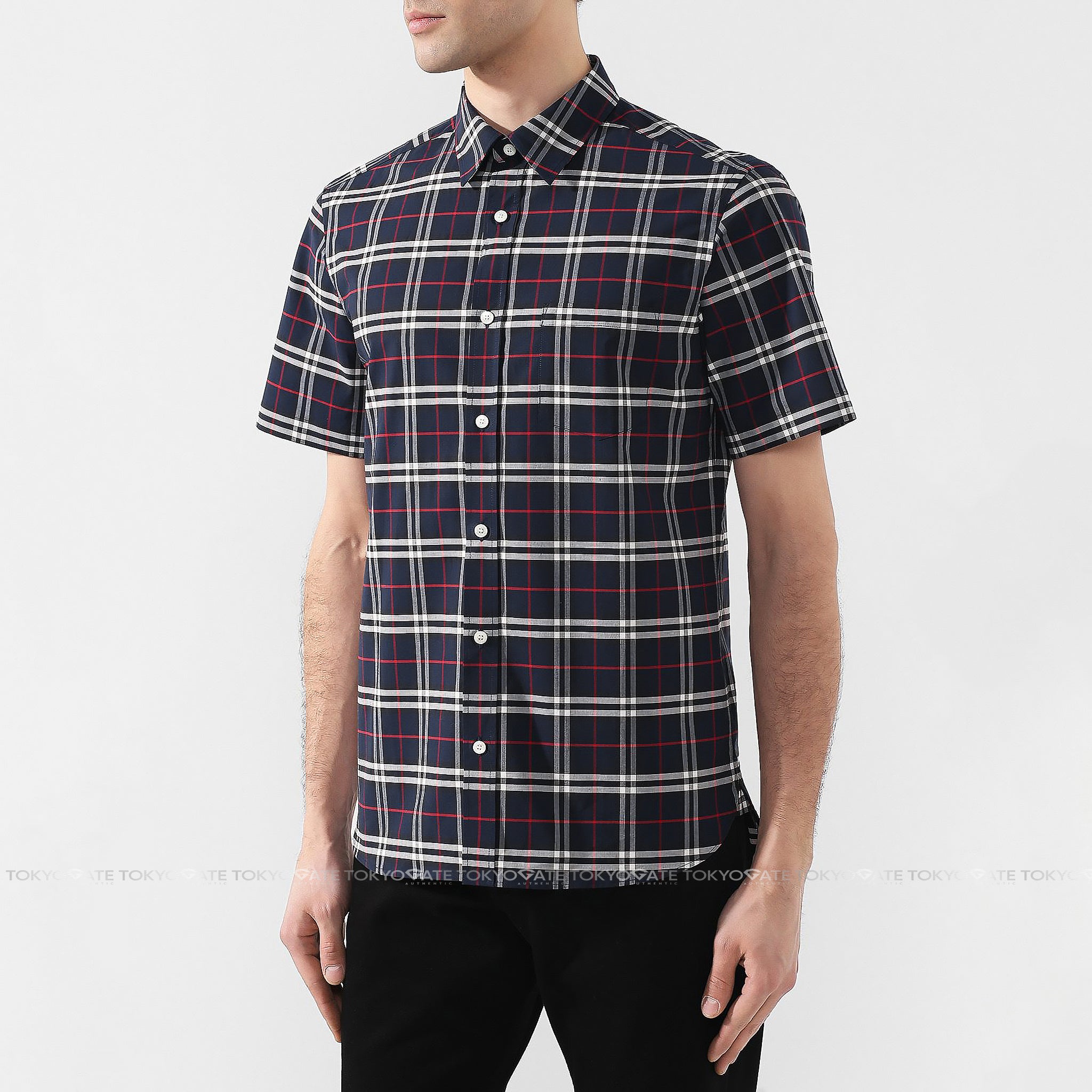 Áo sơ mi Burberry 8007182 George Navy Slim Fit