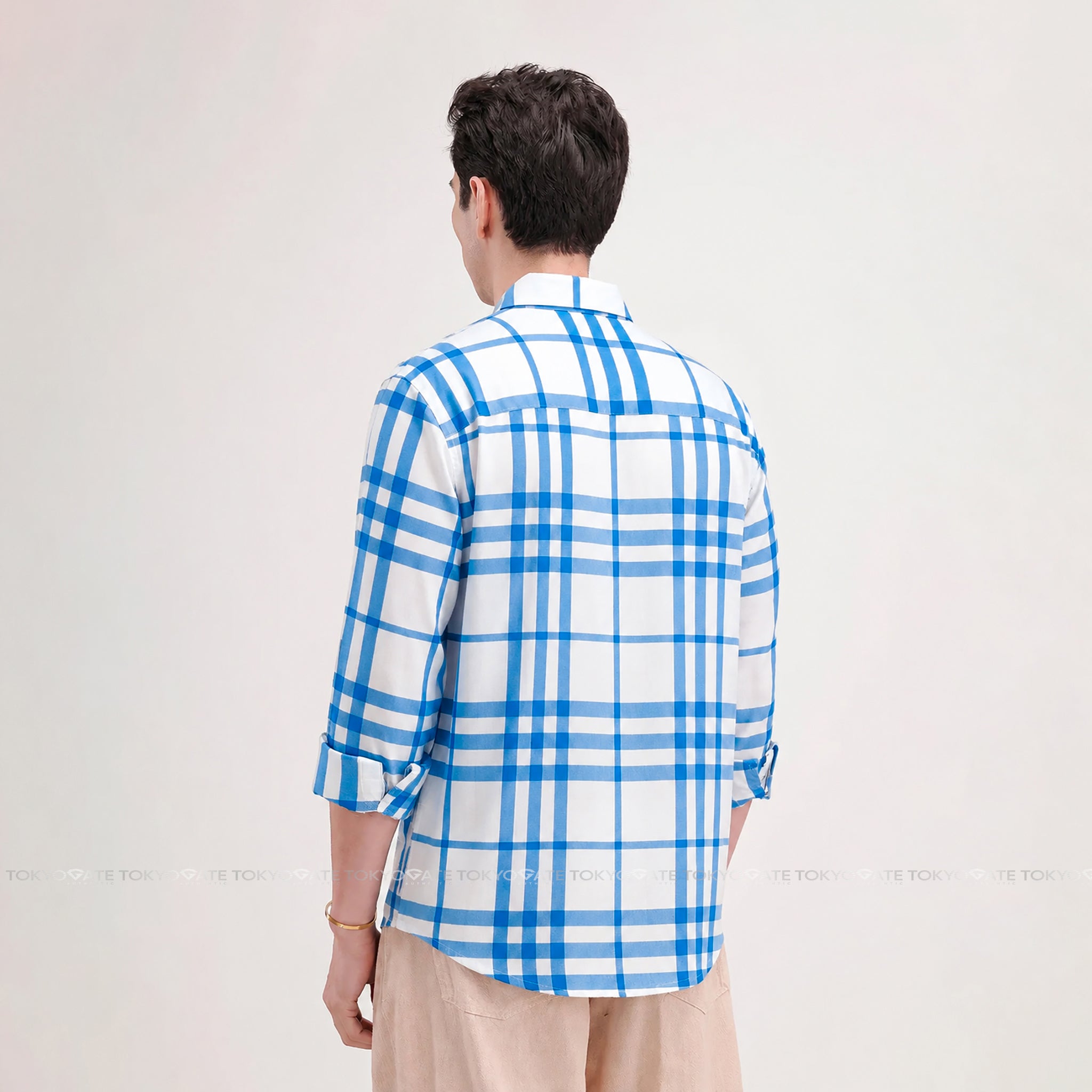 Áo sơ mi Burberry 8092916 Claverdon Sky Blue Slim Fit