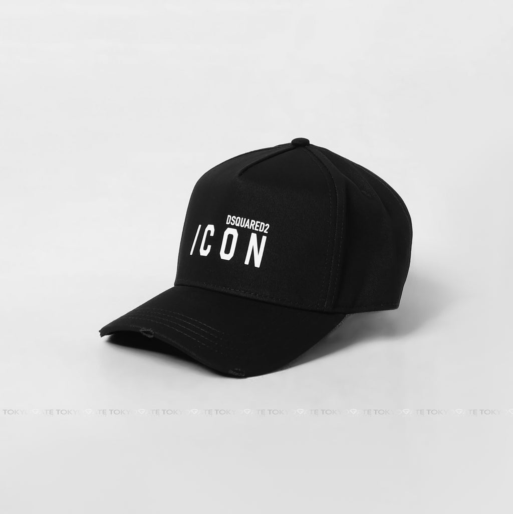 Mũ lưỡi trai Dsquared2 BCM0413 M063 Black Logo Ép Nhiệt - FreeSize