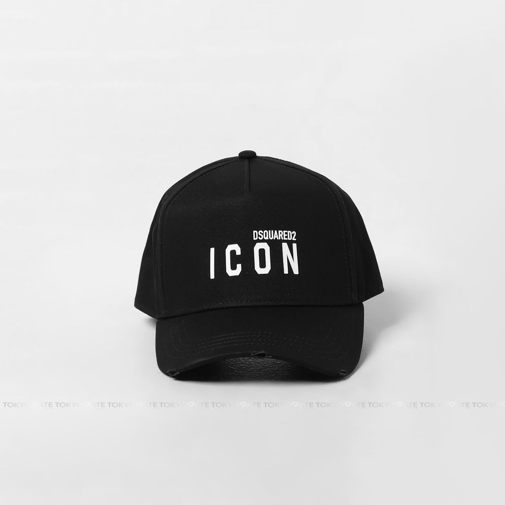 Mũ lưỡi trai Dsquared2 BCM0413 M063 Black Logo Ép Nhiệt - FreeSize