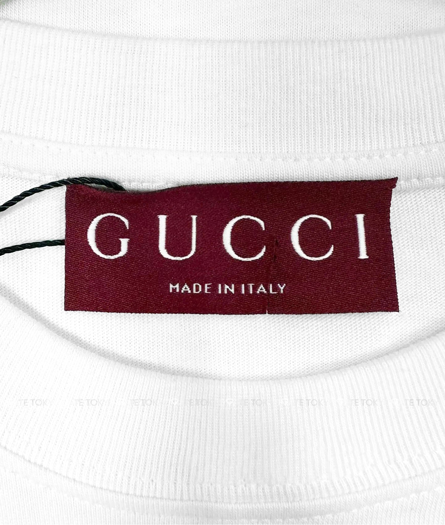Áo phông Gucci 785345 XJGKJ 9541 Print Cotton Jersey White