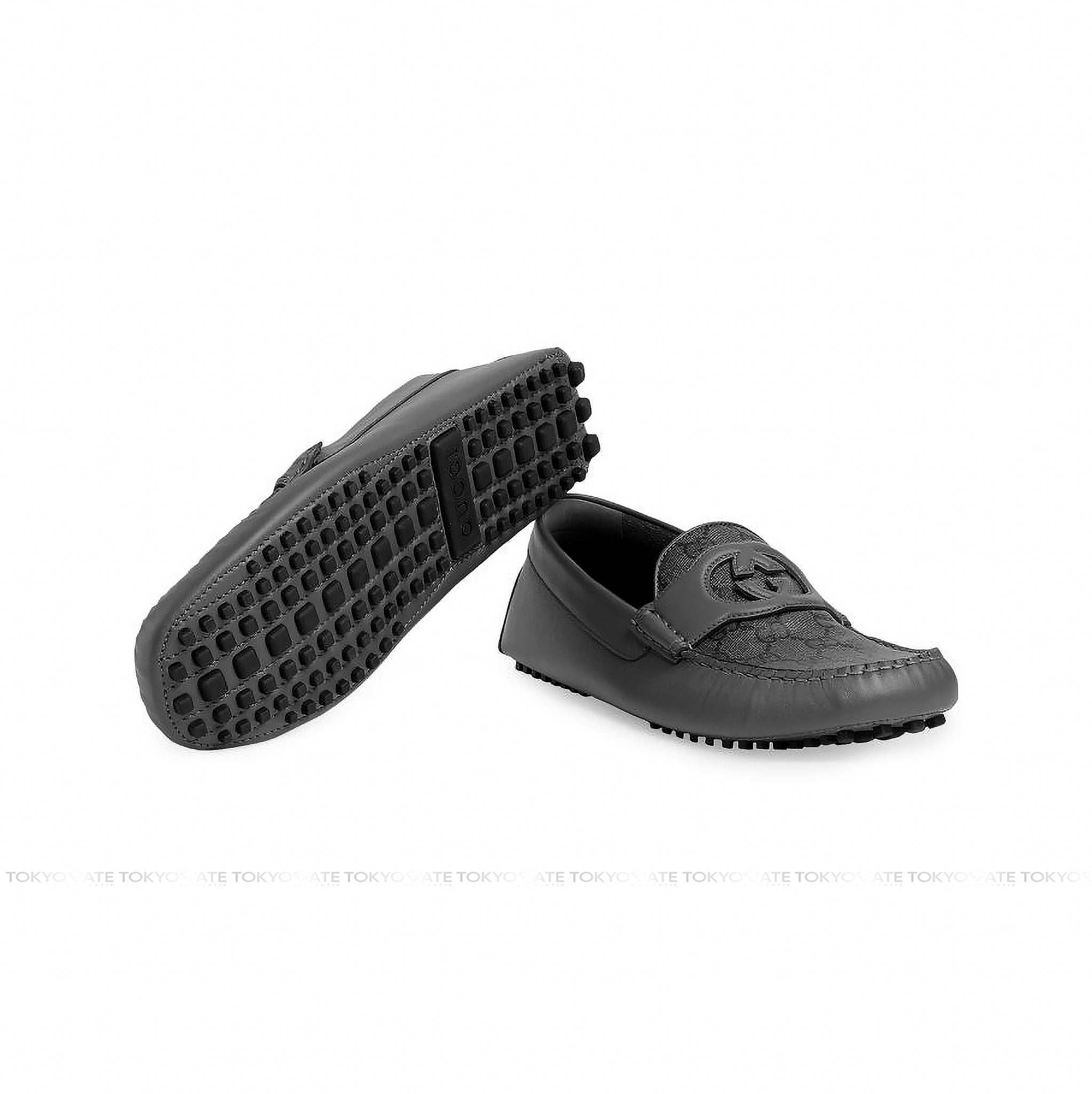 Giày Gucci 730148 AABYO 1349 Interlocking G Driver Graphite