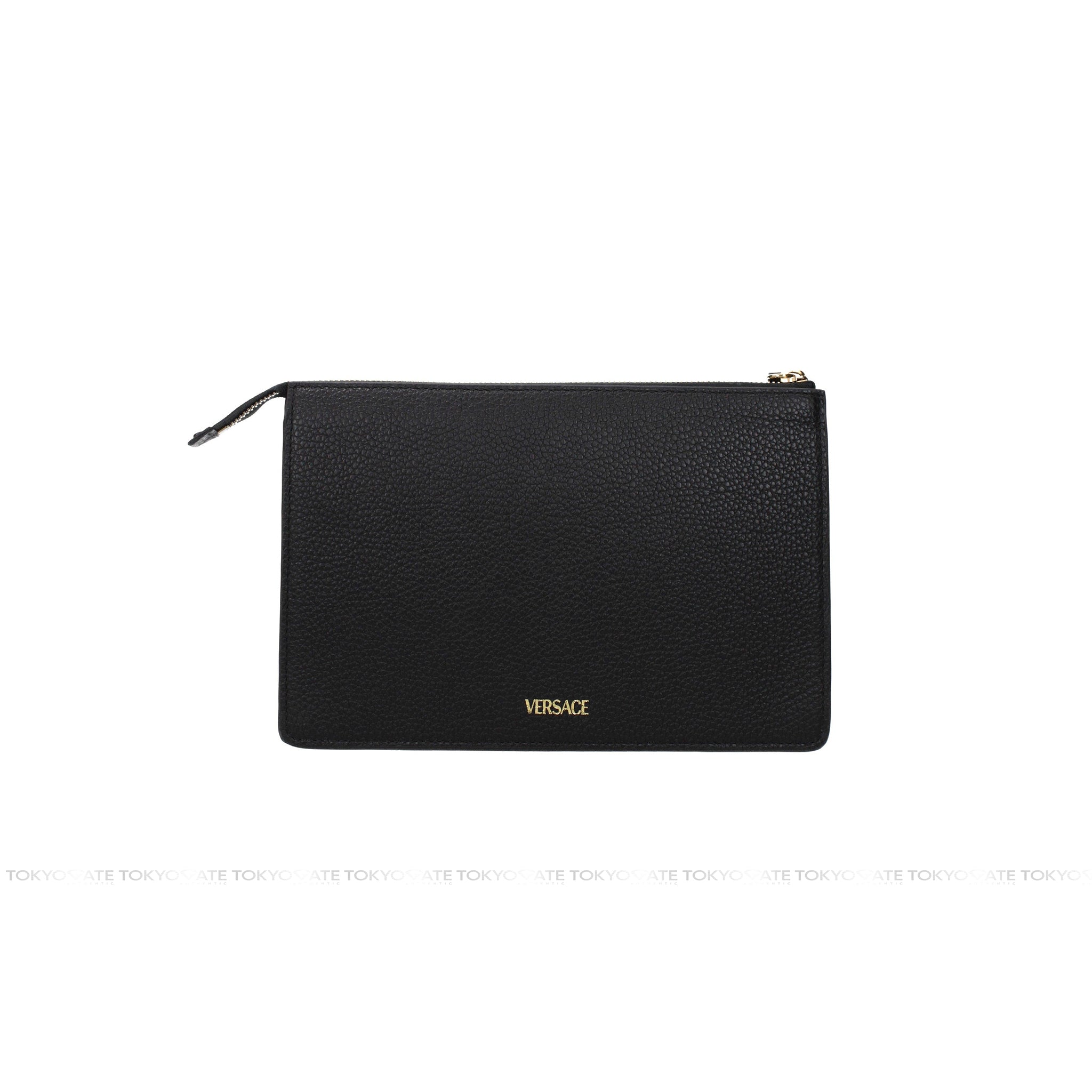 Clutch Versace 1013365 1A02187 Pouch Grainy Calf Black