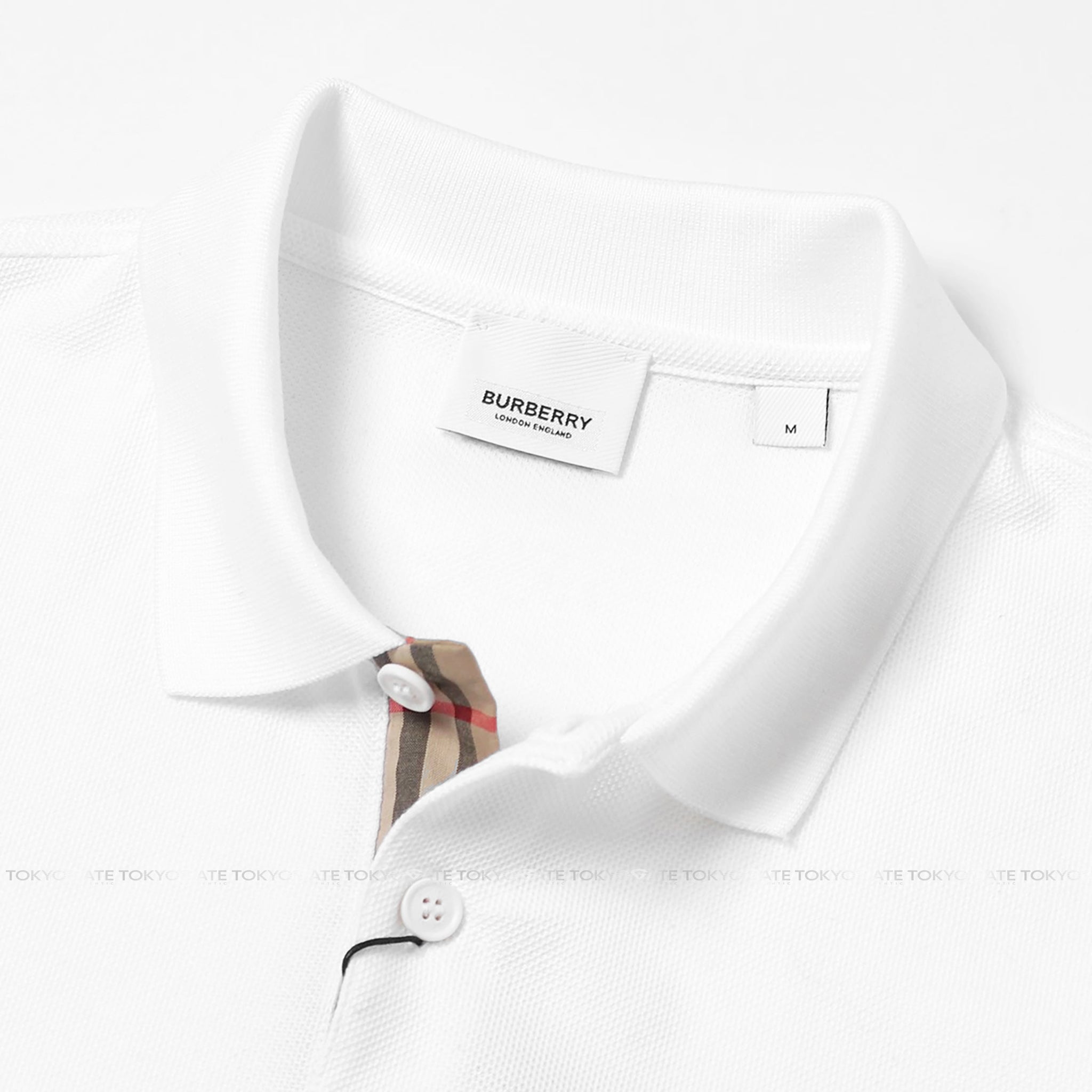 Áo polo Burberry 8014005 Eddie TB White Slim Fit