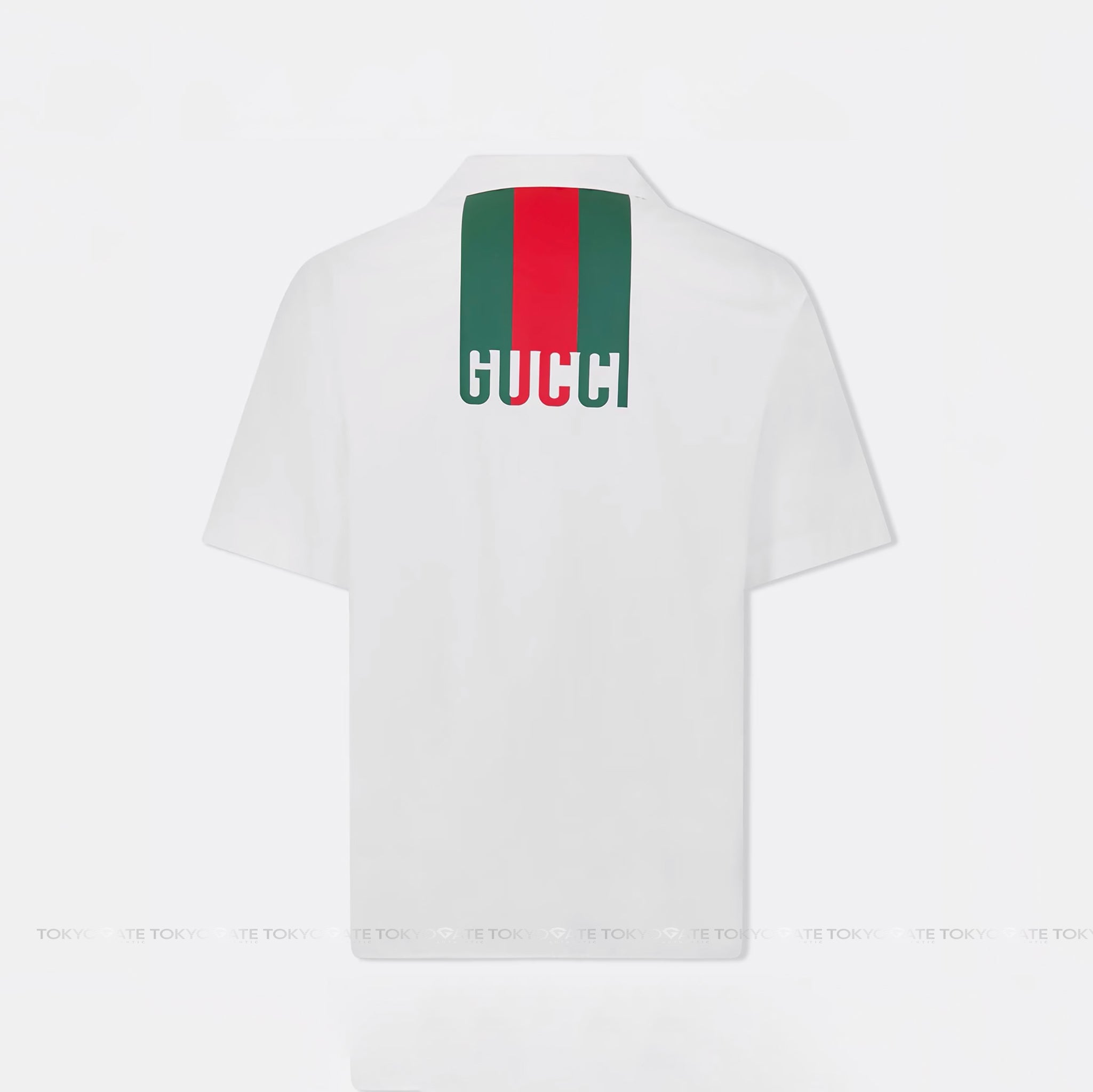 Áo sơ mi Gucci 334749 Web Stripe Short Sleeved Shirt Relaxed Fit