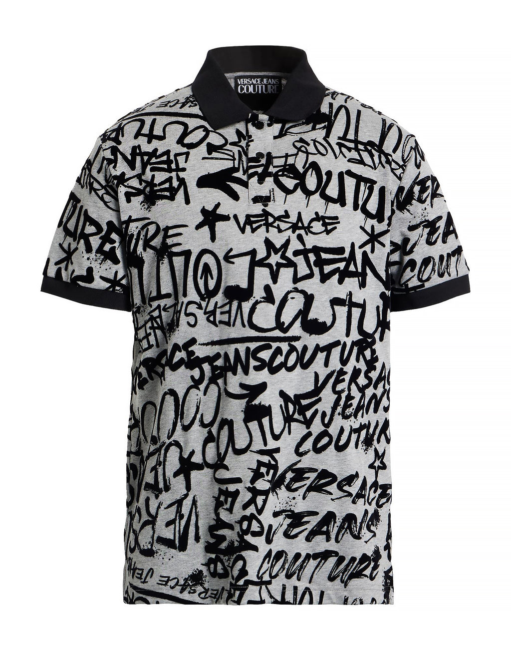 Áo polo Versace Jeans Couture 75GCG6RO Graffiti Flock Regular Fit