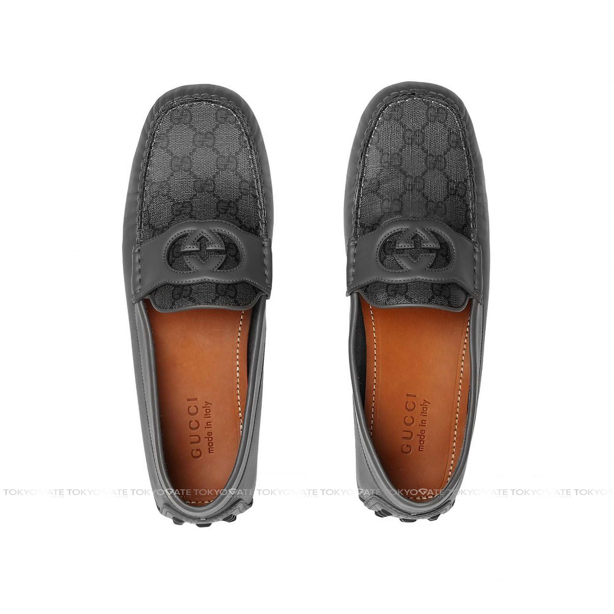 Giày Gucci 730148 AABYO 1349 Interlocking G Driver Graphite