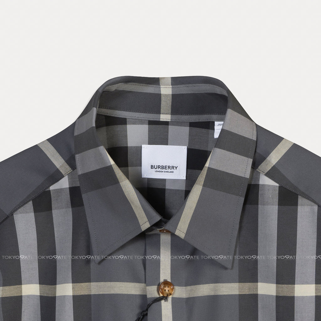 Áo sơ mi Burberry 8092915 Claverdon Seal Grey Slim Fit