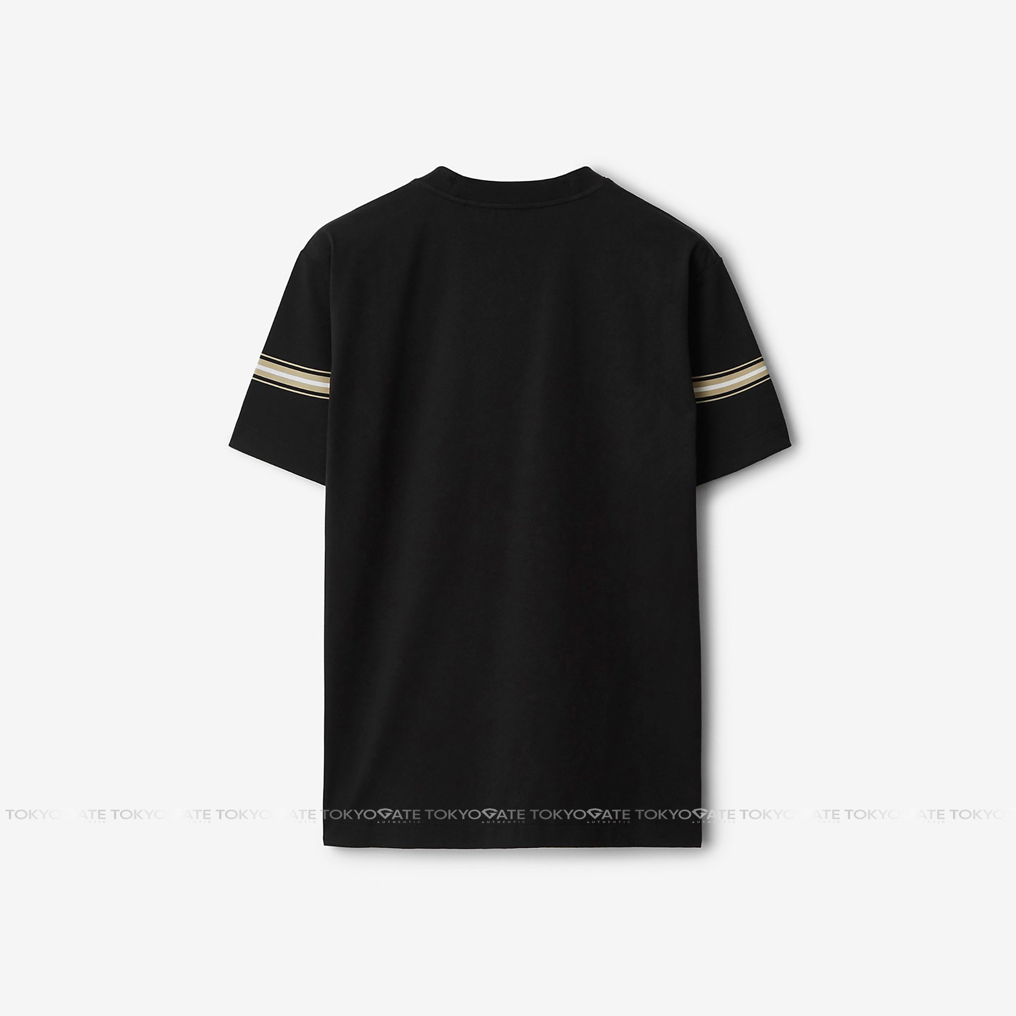 Áo phông Burberry 8091026 Striped Cotton T-Shirt Black Regular Fit
