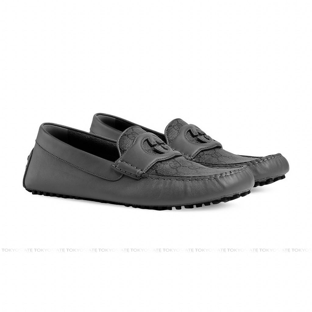 Giày Gucci 730148 AABYO 1349 Interlocking G Driver Graphite