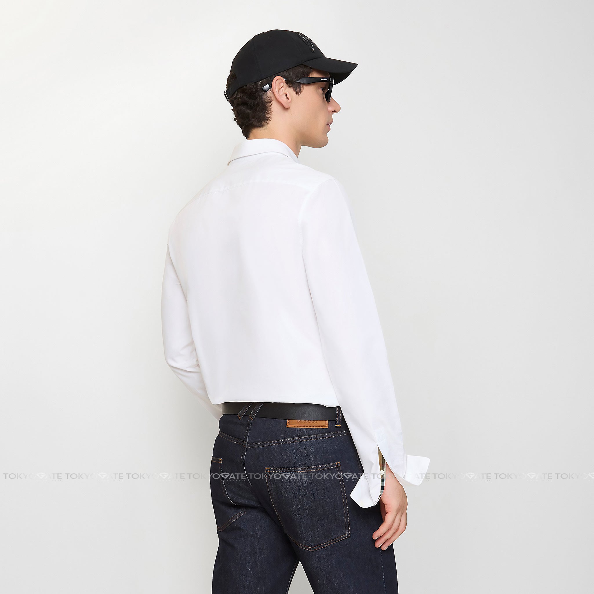 Áo sơ mi Burberry 8091432 Shefford Optic White Slim Fit