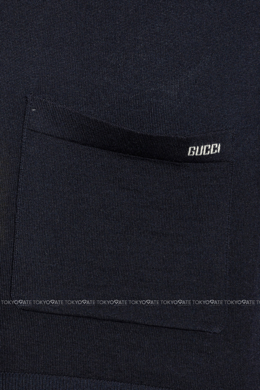 Áo khoác cardigan Gucci 822599 XKEP1 4632 Inlay Logo Navy