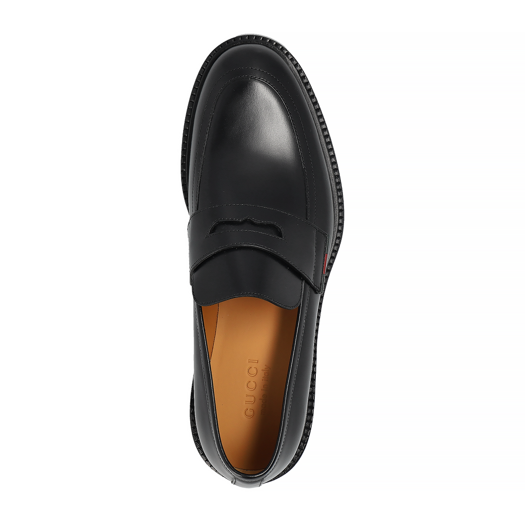 Giày Gucci 812141 AAEBO William Black Leather Loafers