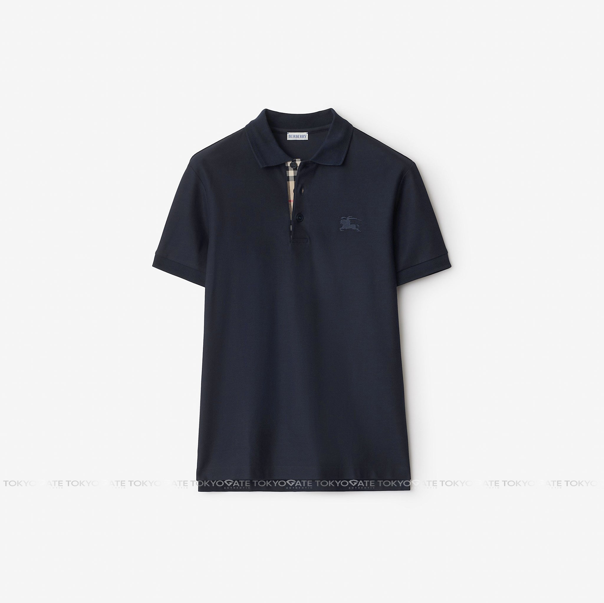 Áo polo Burberry 8099165 Eddie EKD Coal Blue Slim Fit