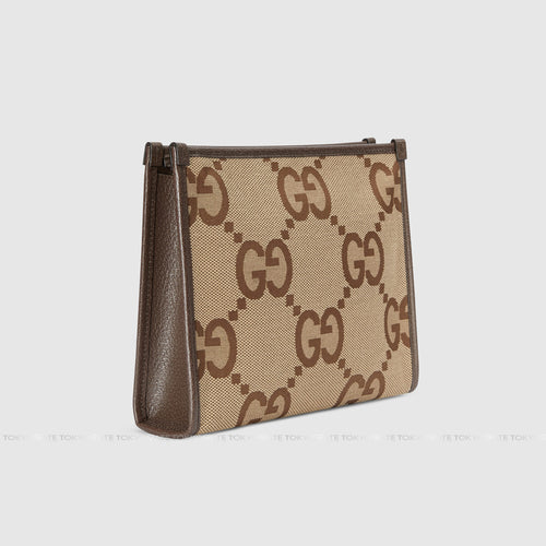 Clutch Gucci 699318 UKMBG 2572 Jumbo GG Pouch Camel