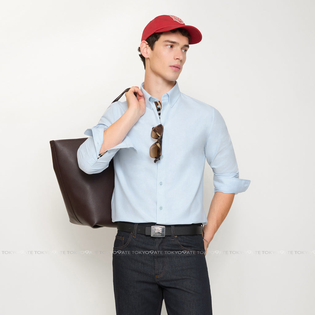 Áo sơ mi Burberry 8091430 Shefford Light Blue Slim Fit