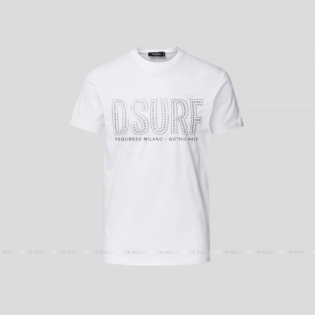 Áo phông Dsquared2 S74GD1084 100 White Regular Fit