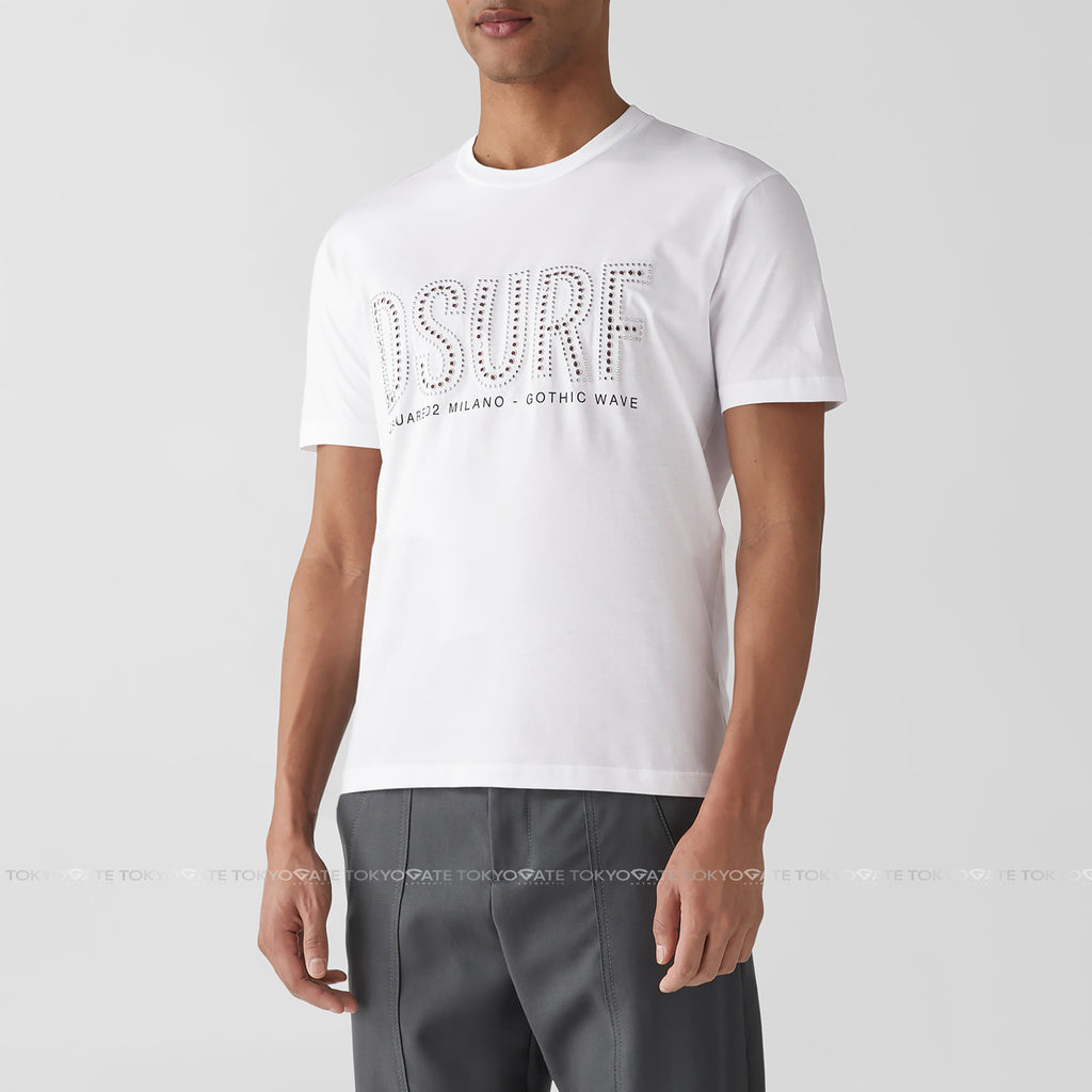 Áo phông Dsquared2 S74GD1084 100 White Regular Fit