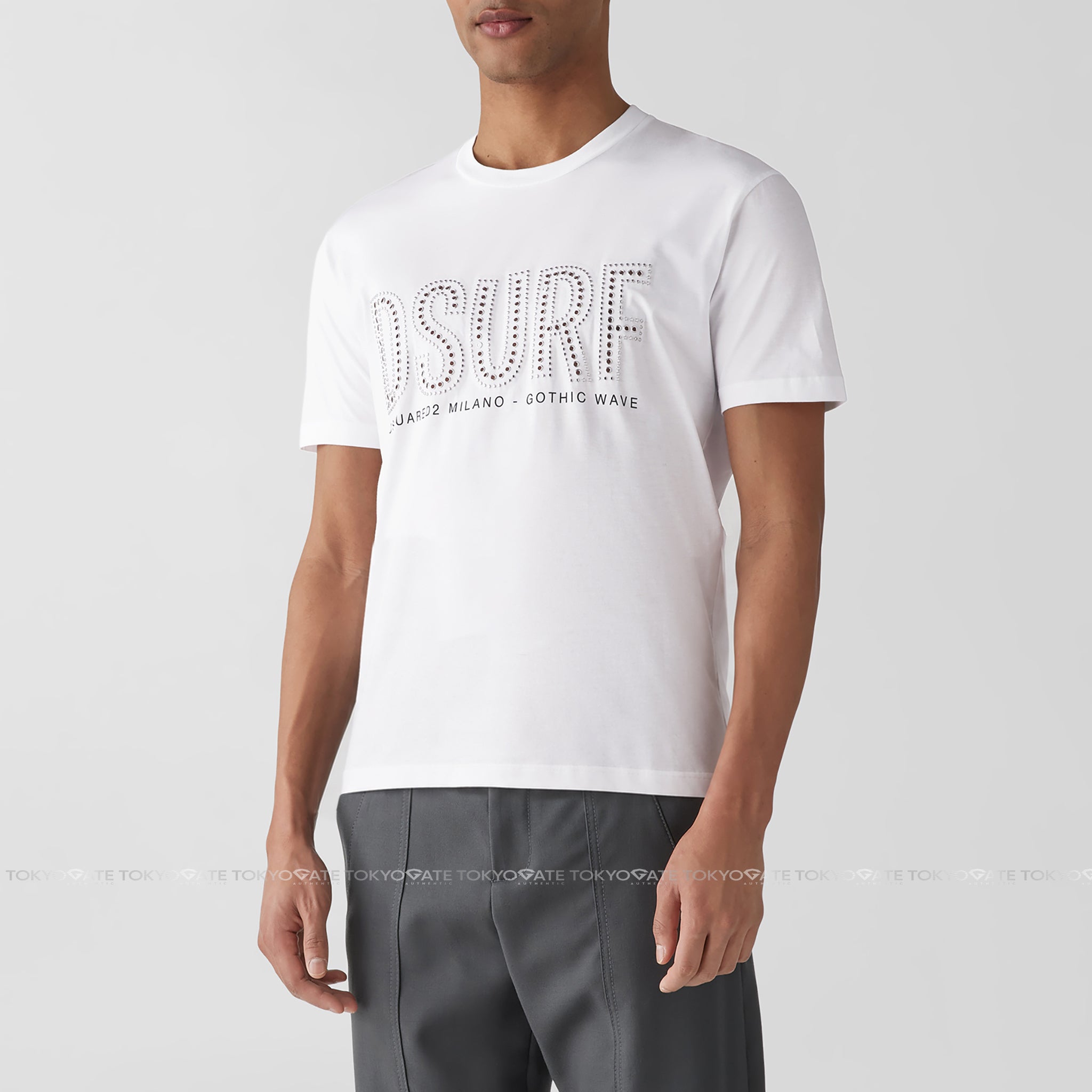 Áo phông Dsquared2 S74GD1084 100 White Regular Fit