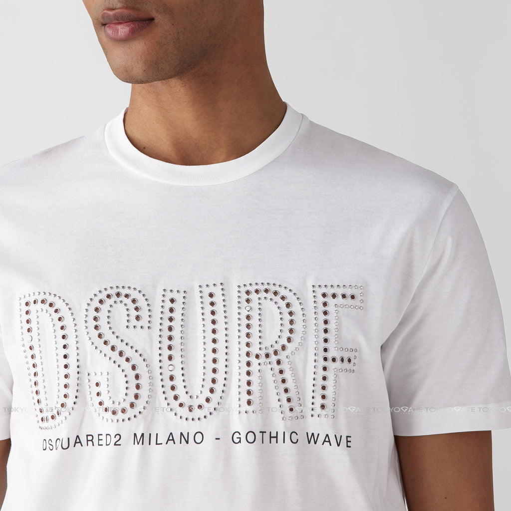 Áo phông Dsquared2 S74GD1084 100 White Regular Fit