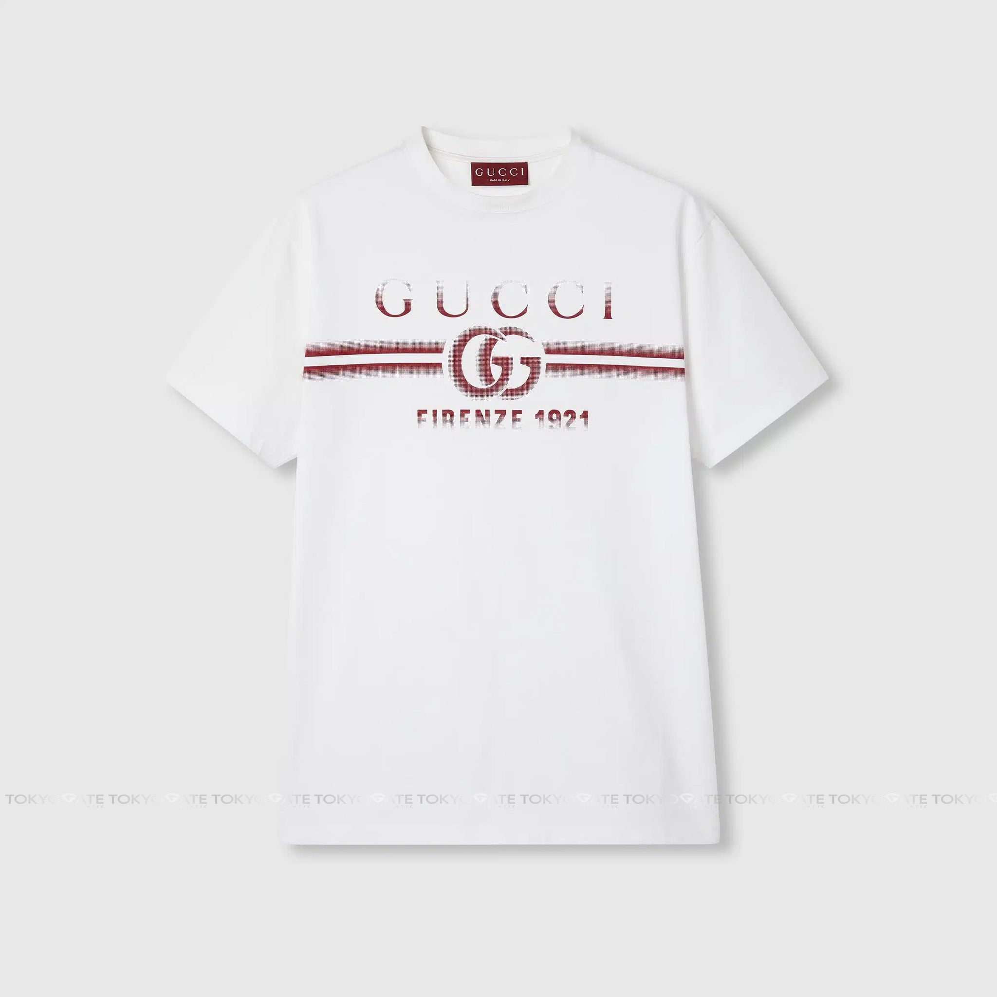 Áo phông Gucci 785345 XJGKJ 9541 Print Cotton Jersey White