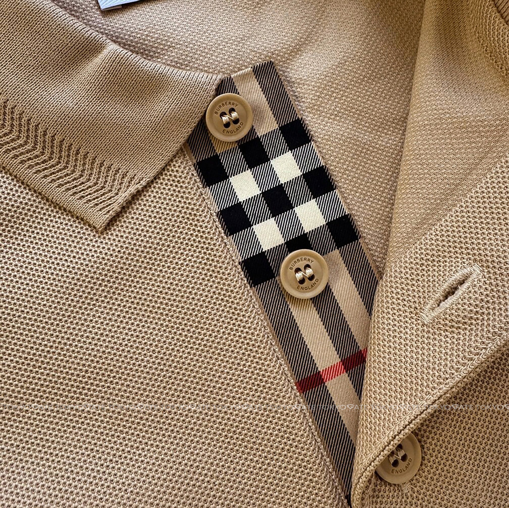 Áo polo Burberry 8057088 Eddie TB Soft Fawn Slim Fit