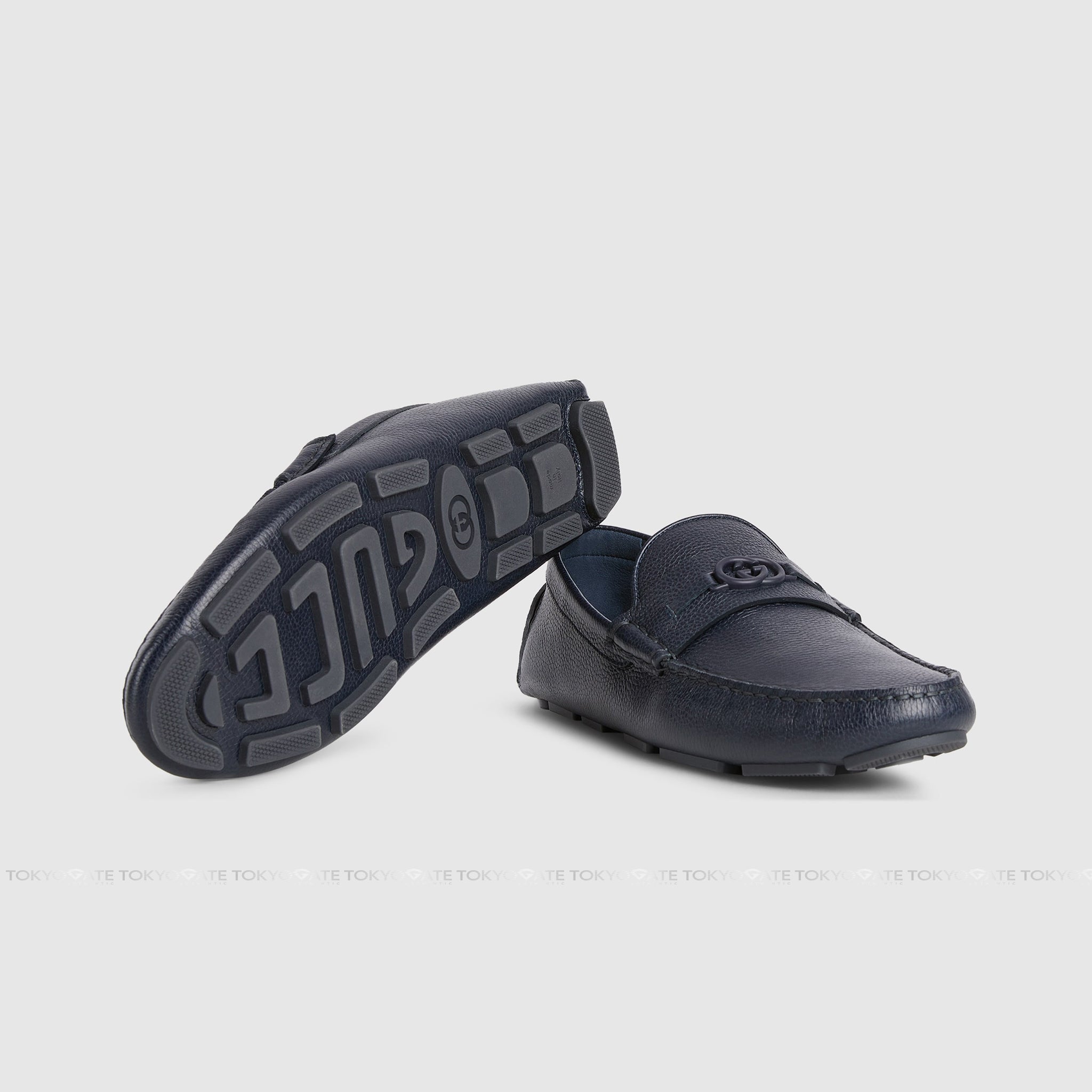 Giày Gucci 820658 AAEFR 4009 Havel Driver Loafer Navy